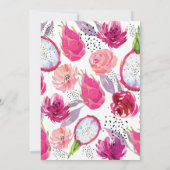 Pitaya Elegant Wedding Einladung (Rückseite)