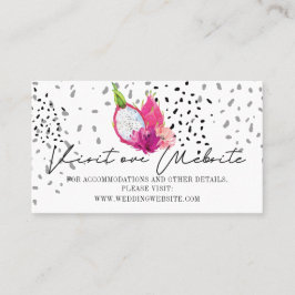 Pitaya Fruit Wedding Website Beipackkarte Platzkarte