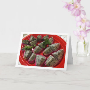 Pitaya-Scheiben - Drachenfrucht Karte