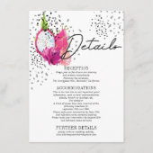 Pitaya Wedding Details Enclosure Card Begleitkarte (Vorderseite)