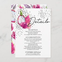 Pitaya Wedding Details Enclosure Card Begleitkarte