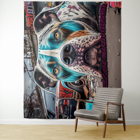 PitBlue Wandteppich (Beispiel)