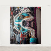 PitBlue Wandteppich (Vorderseite)