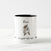 Pitbul Seine Momma Zweifarbige Tasse (Mittel)