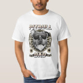 Pitbuldad stolzer Pit Bull Hundevater Retro cool T-Shirt (Vorderseite)