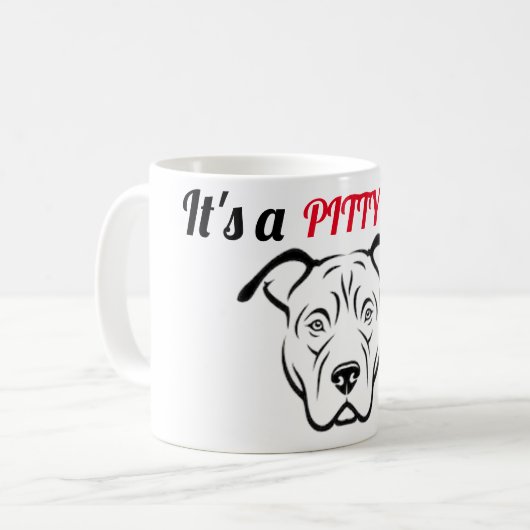 Pitbuler Tasse (Vorderseite Links)