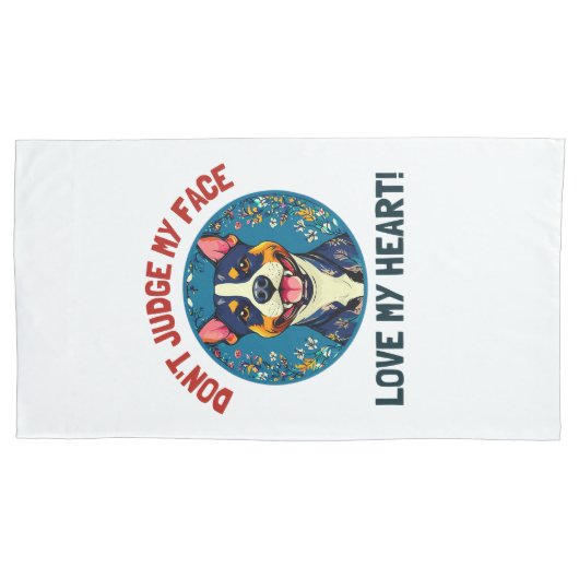 Pitbulhund Pillowcase Kissenbezug (Vorderseite-Links)