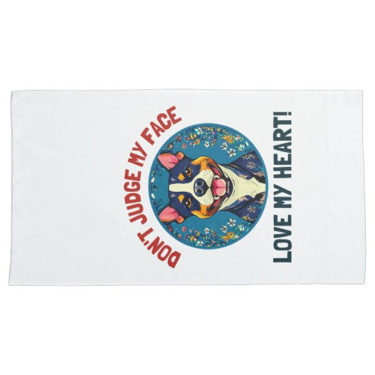 Pitbulhund Pillowcase Kissenbezug (Vorderseite-Rechts)