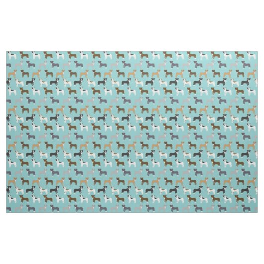 Pitbulhunde hellblau stoff (Fat Quarter (45,7 x 55,9 cm))