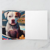 Pitbuli auf dem Paddel: Ein Landschaftliches Abent Karte (Innenseite)