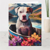 Pitbuli auf dem Paddel: Ein Landschaftliches Abent Karte (Vorderseite)