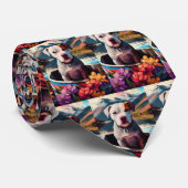 Pitbuli auf dem Paddel: Ein Landschaftliches Abent Krawatte (Gerollt)