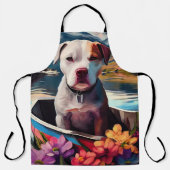 Pitbuli auf dem Paddel: Ein Landschaftliches Abent Schürze (Vorderseite)