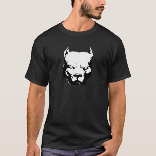 Pitbuli-Hund T-Shirt (Vorderseite)