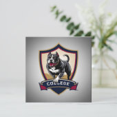 Pitbuli in der Uni: Logo Einladung (Stehend Vorderseite)