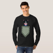 Pitbuli in Pocket T-Shirt (Vorne ganz)