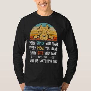 Pitbuli jeden Snack, den Sie machen jedes Essen, d T-Shirt