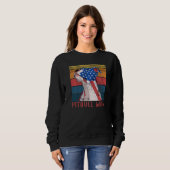 Pitbuli-Mama-Hundehund 1 Sweatshirt (Vorne ganz)