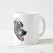Pitbuli Mix Portrait Tasse (Vorderseite Rechts)