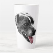 Pitbuli Mix Portrait Tasse (Vorderseite)