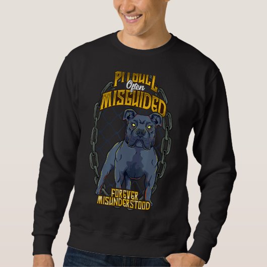 Pitbuli oft für immer falsch verstanden Cool Sweatshirt (Vorderseite)