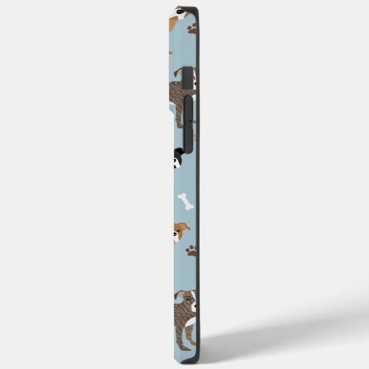 Pitbuli Paws and Bones Case-Mate iPhone Hülle (Rückseite / Links)