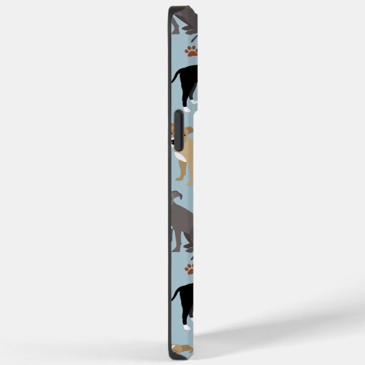 Pitbuli Paws and Bones Case-Mate iPhone Hülle (Rückseite / Rechts)