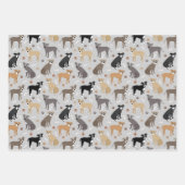 Pitbuli Paws and Bones Geschenkpapier Set (Vorderseite 3)