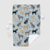 Pitbuli Paws and Bones Golfhandtuch (Insitu)