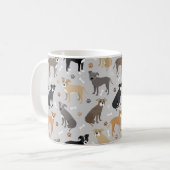 Pitbuli Paws and Bones Kaffeetasse (Vorderseite Links)
