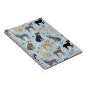 Pitbuli Paws and Bones Notizblock (Rechte Seite)