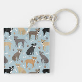 Pitbuli Paws and Bones Schlüsselanhänger (Rückseite)