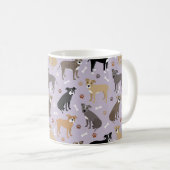 Pitbuli Pfoten und Knochen Tasse (VorderseiteRechts)