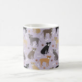 Pitbuli Pfoten und Knochen Tasse (Mittel)