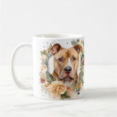 Pitbuli Weihnachtsmann Weihnachtsfest Kaffeetasse (Links)