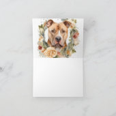 Pitbuli Weihnachtsmann Weihnachtsfest Karte (Innenseite)