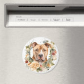 Pitbuli Weihnachtsmann Weihnachtsfest Magnet (In Situ (Geschirrspüler))