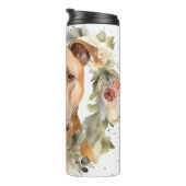 Pitbuli Weihnachtsmann Weihnachtsfest Thermosbecher (Nach rechts gedreht)