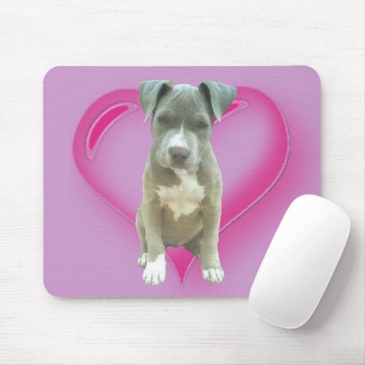 Pitbuli Welpenmousepad Mousepad (Mit Mouse)