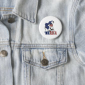 Pitbull 4. Juli Merica American Flag Sungles Button (Beispiel)