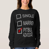 Pitbull Advocate Print Sweatshirt (Vorderseite)
