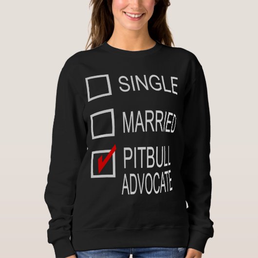 Pitbull Advocate Print Sweatshirt (Vorderseite)