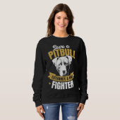 Pitbull Advocate Rette einen Pitbull Euthanize A D Sweatshirt (Vorne ganz)
