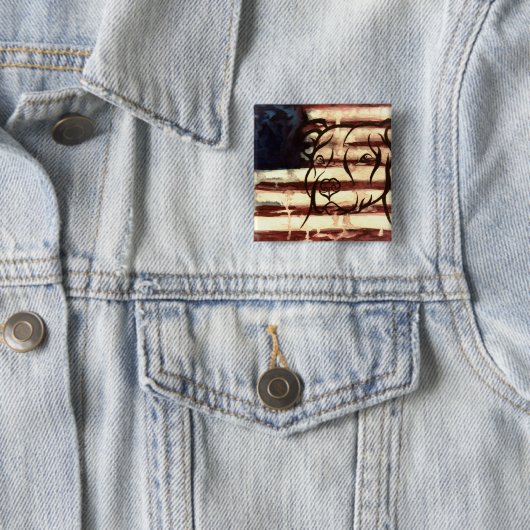 Pitbull Amerikaner Button (Beispiel)