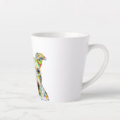 Pitbull Art Latte Tasse (Rechts)
