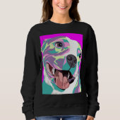 Pitbull Art Sweatshirt (Vorderseite)
