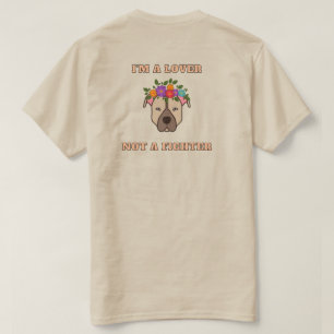 Pitbull Awareness: Lover kein Kämpfer (braun) T-S T-Shirt