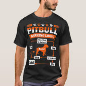 Pitbull Barking Logic T-Shirt (Vorderseite)