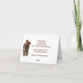 Pitbull "Benz Persönlichkeiten Grußkarte Karte (Rückseite)