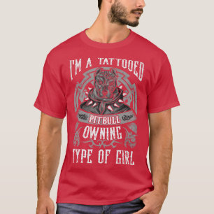 Pitbull-Besitzerin von Pitbull-Bullen T-Shirt